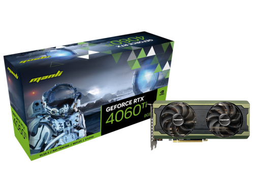 كرت شاشة Manli RTX 4060 Ti 8GB Nebula Twin