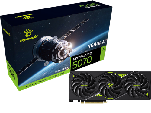 كرت شاشة انفيديا 5070 مانلي نيبولا 12GB GDDR7