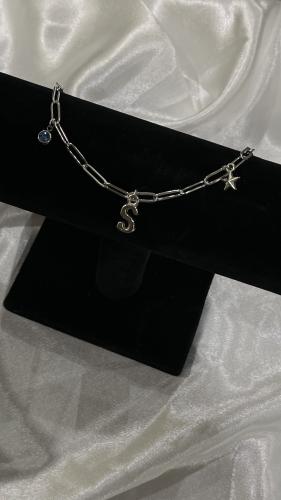 Silver metal bracelet