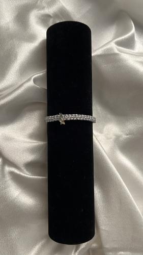 Silver woven bracelet