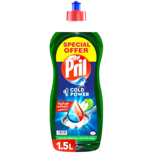 بريل سائل غسيل صحون 1.5 لتر برائحة التفاح