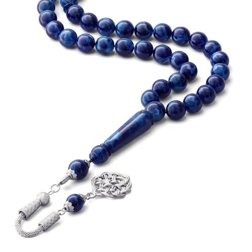 سبحة بكلايت ازرق مخلوط