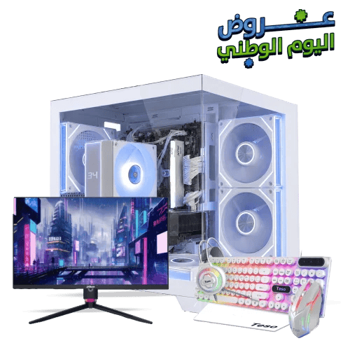 تجميعة ( RTX 5060ti 16GB - R5 7500f) مع شاشة 27 ان...