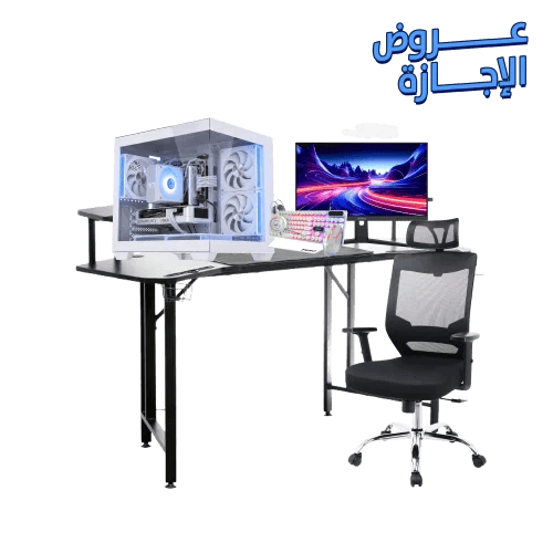 تجميعة ( RTX 5060 - i5 14th) باللون الابيض بالكامل...