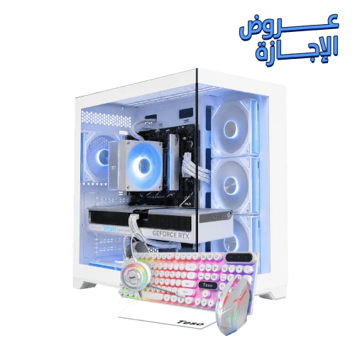 تجميعة ( RTX 5070 - Ultra 5 225f) باللون الابيض DD...