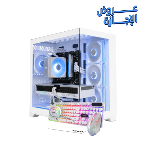 تجميعة ( RTX 5070 12GB - i5 14th) باللون الابيض DD...