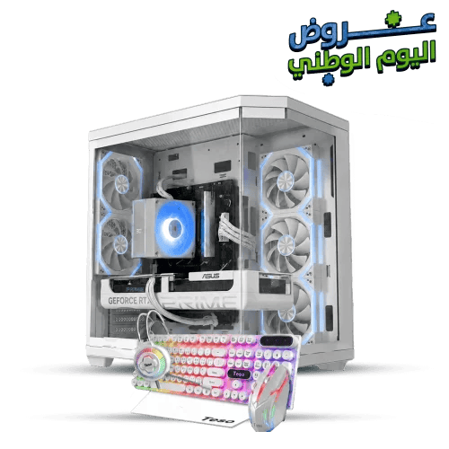 تجميعة ( RTX 5070 12GB - i5 14th) باللون الابيض DD...