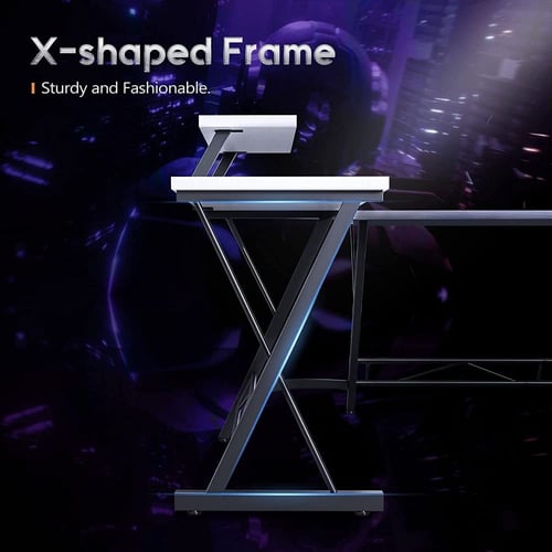 طاوله قيمنق L ابيض