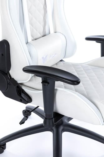 كرسي قيمنق دايموند فابريك (قماش) - ابيض