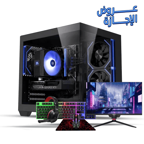 تجميعة ( RTX 5060ti 16GB - i5 14th) مع شاشة 27 انش...