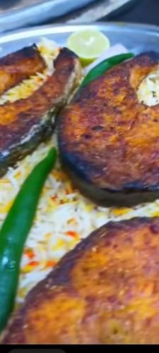 ( الخرج حي اليرموك) مطبخ حكايتي سمك مقلي مع رز حضر...