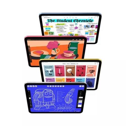 ابل آيباد A16 سعة 128 جيجابايت- واي فاي + شريحة -...