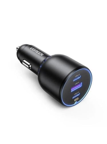 شاحن سيارة سريع UGREEN بقدرة 75 واط مع 3 منافذ (2×...
