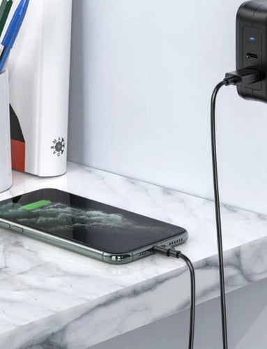 كيبل ايفون ‎لايتنينج -ي اس بي بطول 1 متر من راف با...