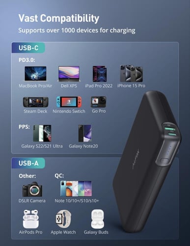 راف باور Alfox 30000mAh 100W بطارية متنقلة