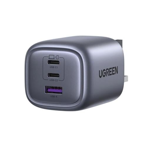 UGREEN Nexode شاحن GaN سريع ثلاثة منافذ 65 واط