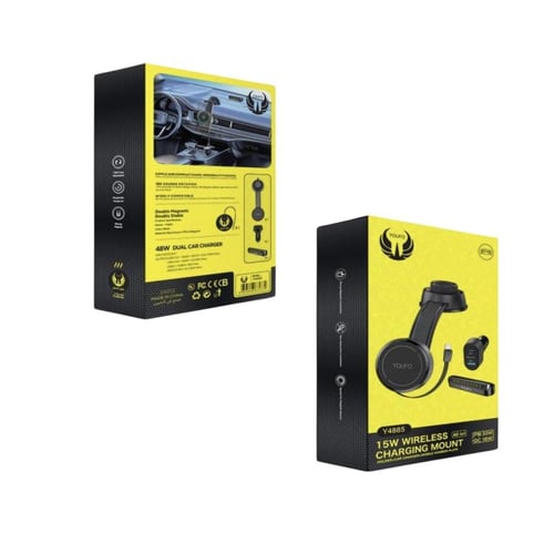 يوفو YOUFO - بكج شاحن سيارة بقوة 48 واط بمنفذ PDوU...