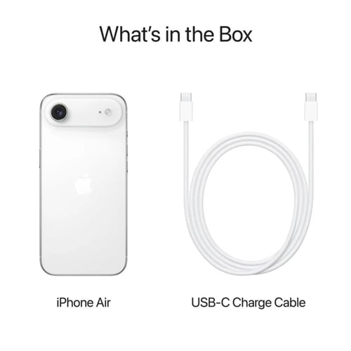 أبل أيفون أير، 5 جي، 6.5 بوصة، 256 جيجا، أبيض سحاب...