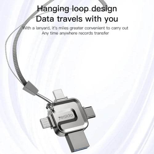 فلاش درايف متعدد المداخل لجميع الاجهزة من Yesido