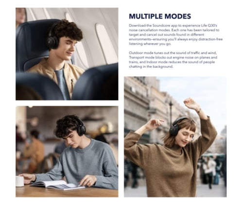 سماعة انكر ساوندكور Anker Soundcore Life Q30 - ازر...