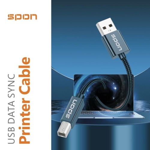 كابل طابعة USB للبيانات 2 متر من spon