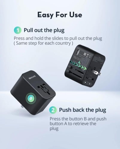 فيش سفر راف باور بقوة 65 واط متعدد المداخل مع منفذ...