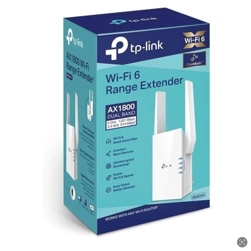 مقوي شبكة تي بي لينك Wi-Fi 6 اكستندر(RE605X (AX180...