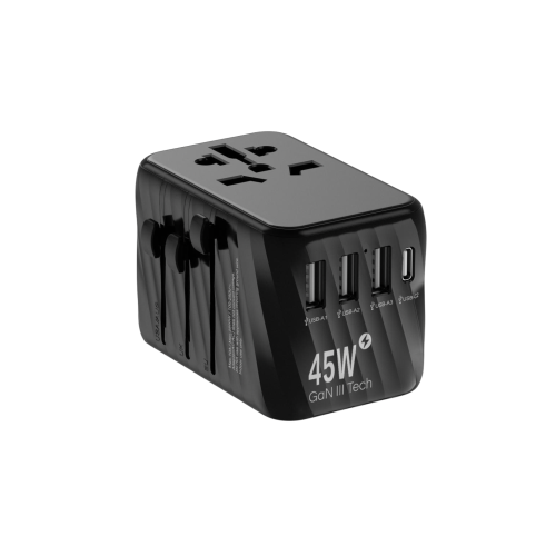 اي ون شاحن جداري للسفر 45 واط بأربعة منافذ