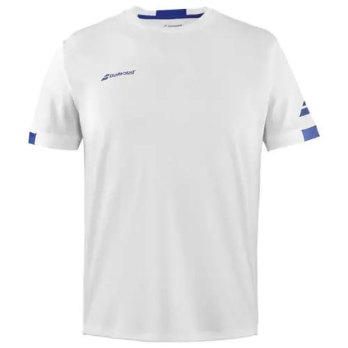 Babolat play crew T-shirt white blue