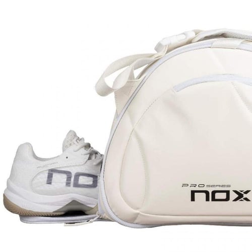 Nox pro series white padel racket bag