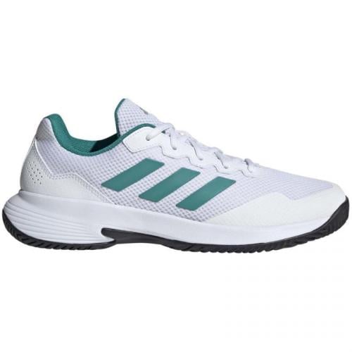 Adidas gamecourt 2 white green black sneakers