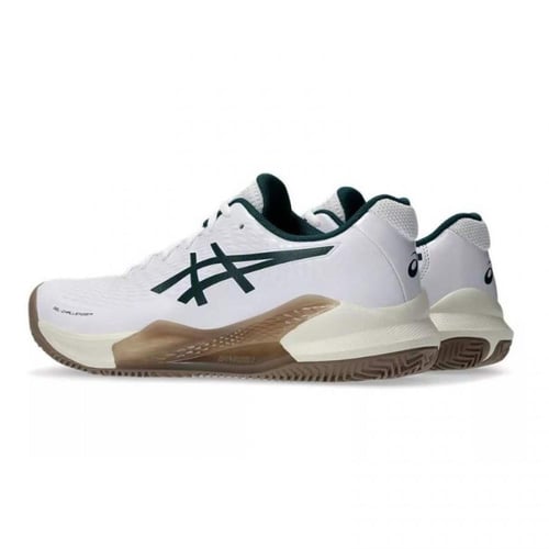 Asics gel challenger 14 clay white dark green snea...