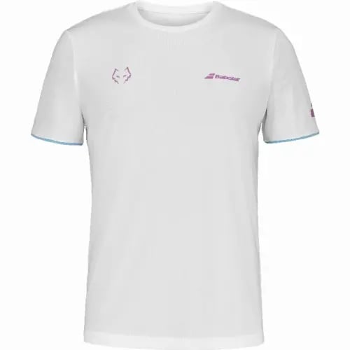 Babolat juan lebron white pink t-shirt