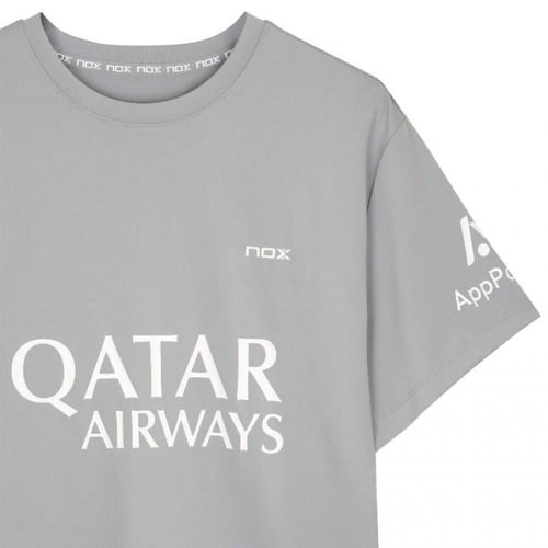 Nox agustin tapia sponsors AT10 gray 2024 T-shirt