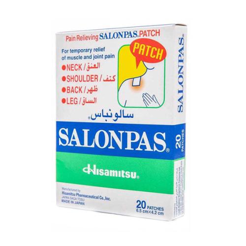 Salonpas 6.5x4.2cm Pain Relieving Small Patch 20