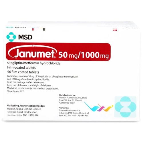 Merck Janumet 56 Tablets
