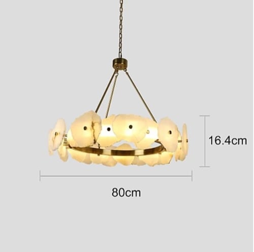 نجف مودرن زيتي لون الانارة 3اضاءات 55 واط قطر 80 س...