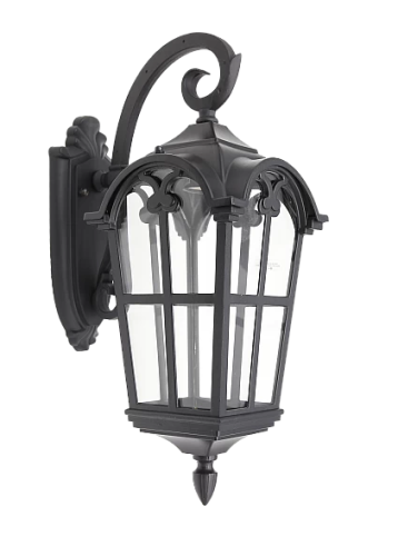 Black wall lantern