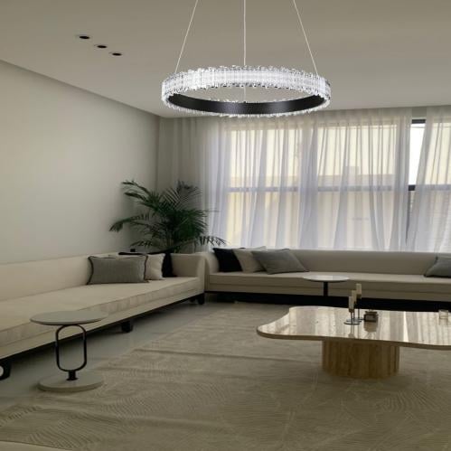 Modern hook 80 cm black color lighting 3 lights 95...