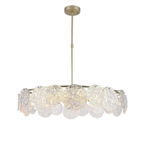 N ثريا كلاسيك مقاس 80 سم دوائر كريستال