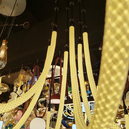 نجفة ليد سداسية اسود A