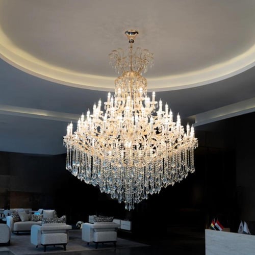 نجف شمعدان قطر180سم54لمبه