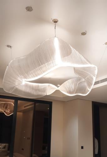 ثريا كرستال قابلة للتشكل طول6 متر 3 قطع والقطعة طو...