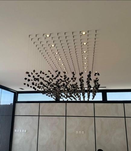 ثريا مودرن مستطيل طول 140 سم وعرض 80 سم لون اسود