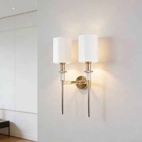 Modern gold applique E27*2
