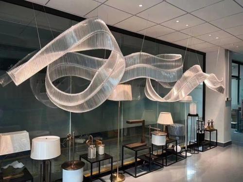 ثريا كرستال قابلة للتشكل طول 10 متر 5 قطع والقطعة...