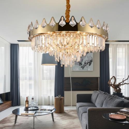 ثريات سقف مقاس 80سم مودرن كريستال ستايل اوروبي