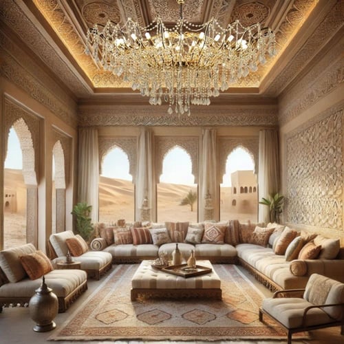 نجفكرستال 36 لمبه ذهبي E14 قطر 120سم
