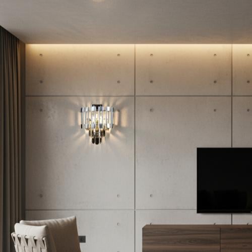 Modern wall sconce lighting silver E14*2L