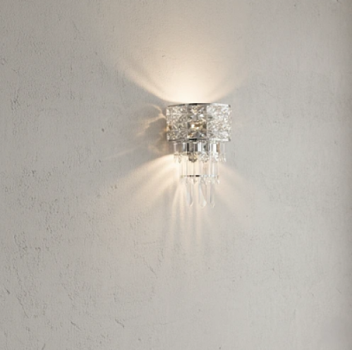 Modern wall lighting silver E14*2